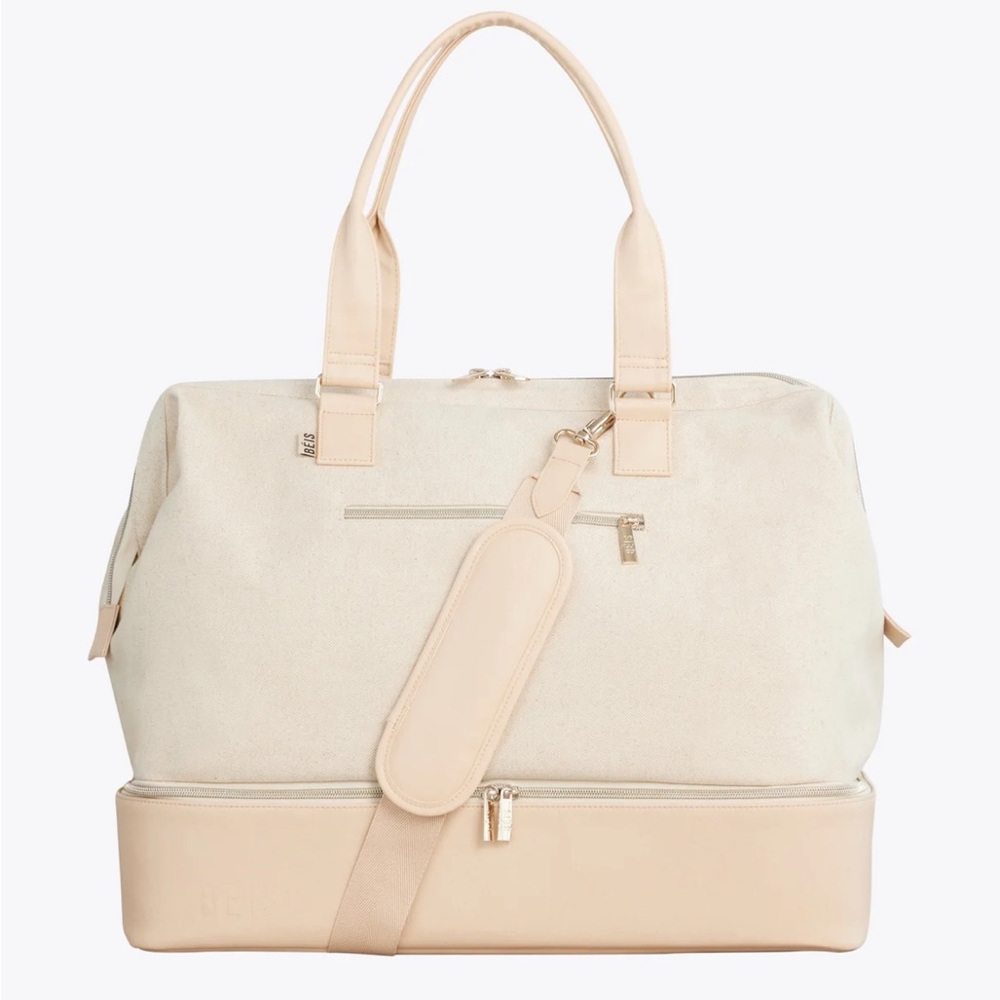 NWT BEIS Weekender bag in Beige